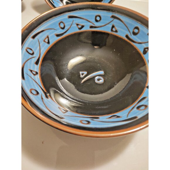 Ceramic Rice Bowl Set Japan 6" Raised Pattern (set of 4) - Picture 15 of 16